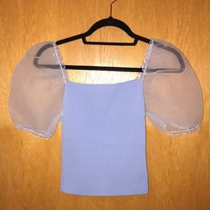 Brand new puff sleeve zara top